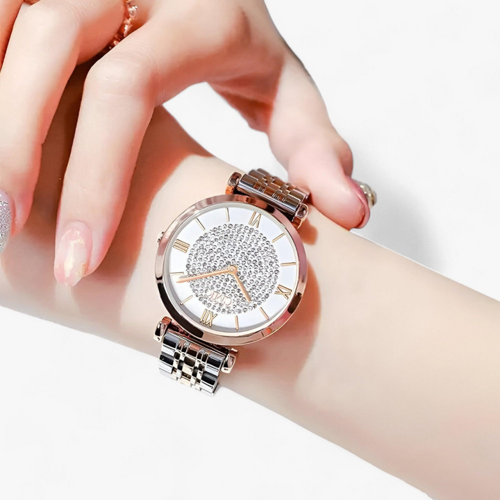 Stylish women's luxury quartz wrist watch, an elegant timepiece and fashion accessory for any occasion.