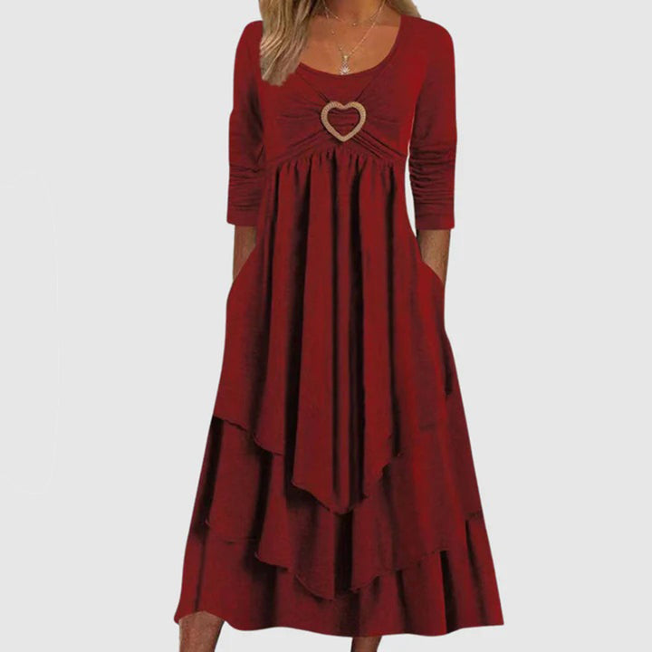 Elegant, flowy women's maxi dress, a versatile long dress for summer, casual, or evening fashion.