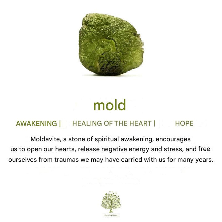 Authentic Natural Moldavite necklace for women, a beautiful cosmic green gemstone pendant. Elegant spiritual.