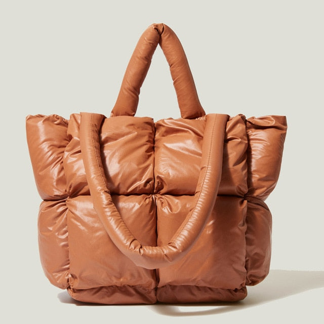 Versatile women's nylon shoulder bag, elegant everyday fashion accessory. Chic design, various colors.