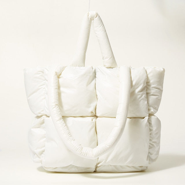 Fashionable women's nylon shoulder bag, stylish & chic for everyday wear. Available in multiple hues.