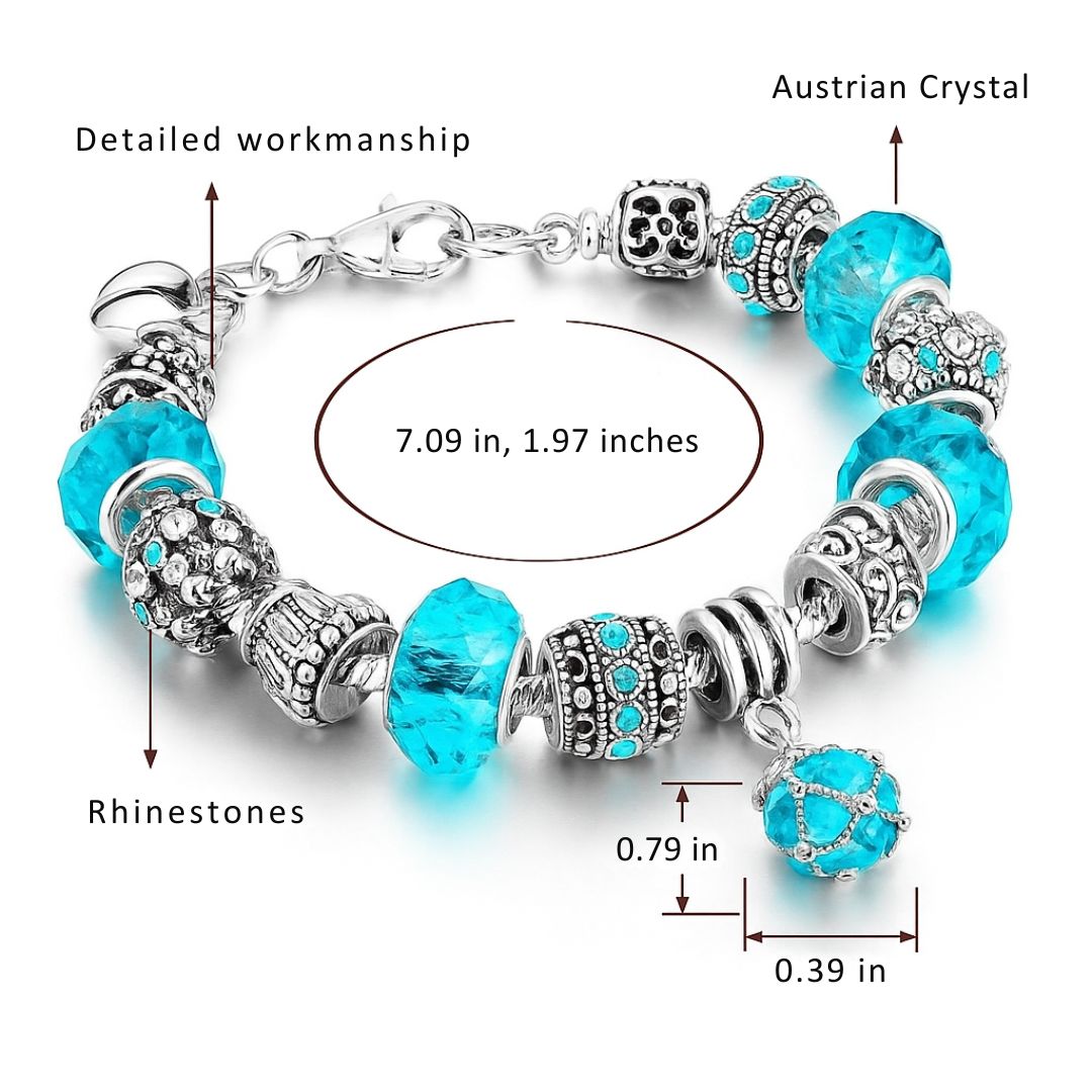 Merelina Ocean Charm Bracelet for women, a stylish gift with ocean-themed charms