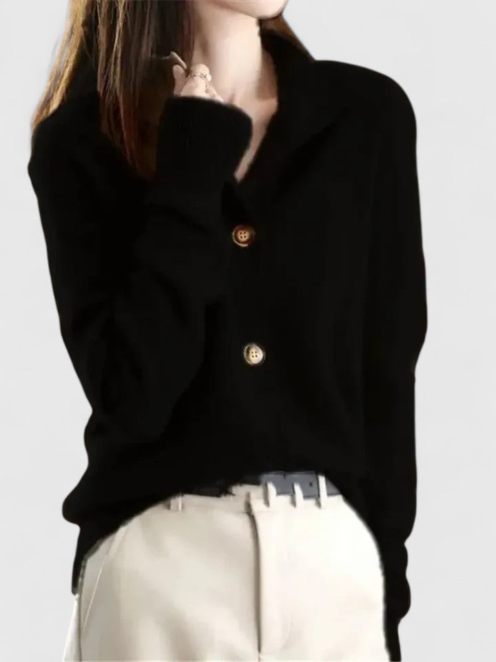 Versatile women's long sleeve open front cardigan, ideal for autumn & winter layering. Everyday comfort & style.