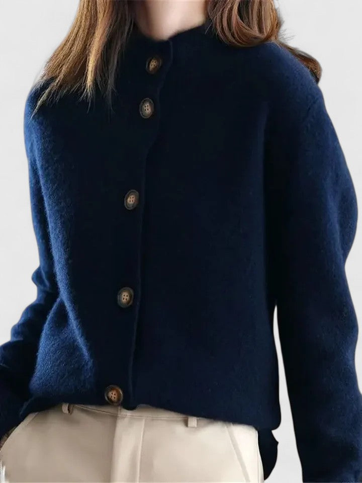 Women's stylish open front cardigan. A versatile long sleeve layering piece for casual chic and everyday fashion.