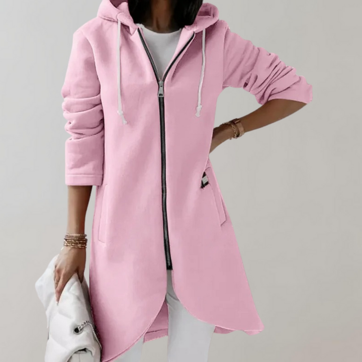 Cozy women's open front cardigan for comfortable everyday casual wear, a stylish long-sleeve layering piece.