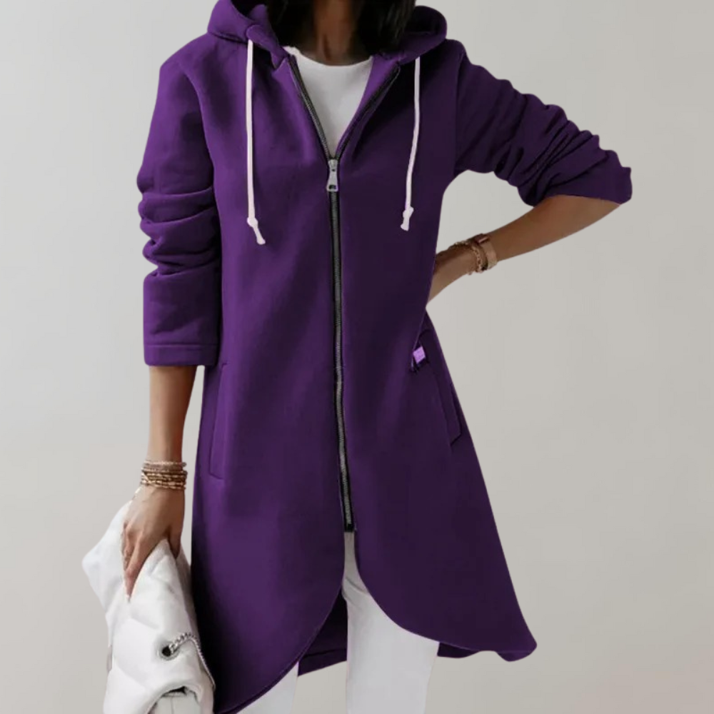 Versatile women's open front cardigan, a cozy & comfortable long-sleeve layering piece for elegant daily style.