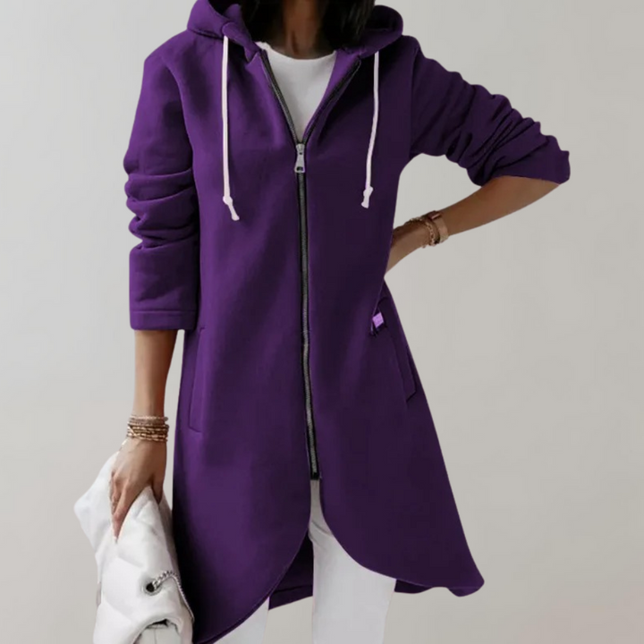 Versatile women's open front cardigan, a cozy & comfortable long-sleeve layering piece for elegant daily style.
