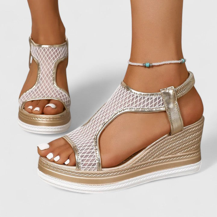 Elegant women's orthopedic sandals with arch support for superior comfort & posture correction.