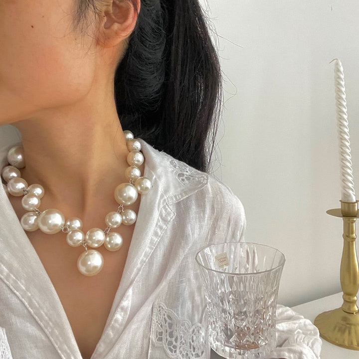 Classic simulated pearl necklace for women, an elegant fashion accessory and perfect gift for her.