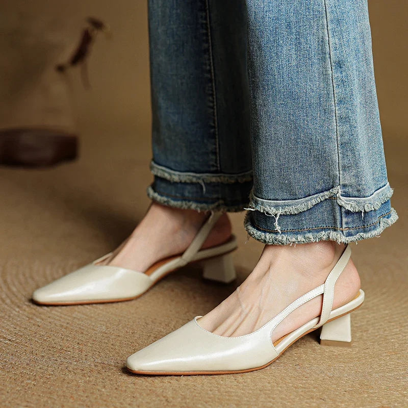 Professional women's pointed toe heels, ideal for comfortable office and work environments.
