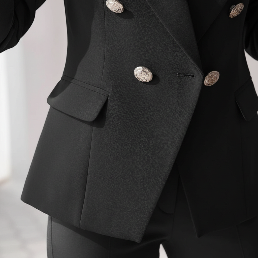 Sophisticated women's formal suit; two-piece Ariana blazer and trousers for office fashion