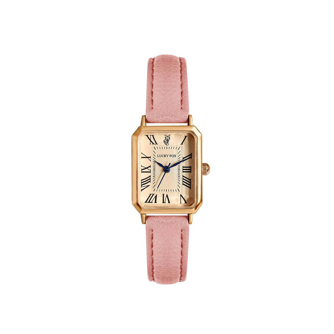 A perfect gift: elegant women's rectangle quartz watch with a quality leather strap for any occasion.