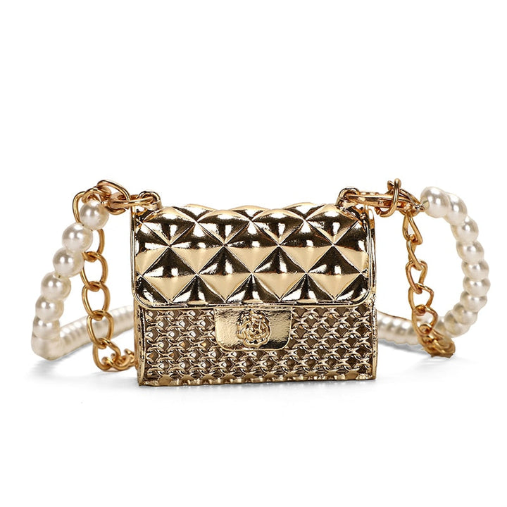 Elegant women's rhinestone mini evening purse, perfect for parties & formal events.
