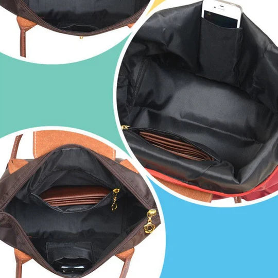 Versatile women's elegant shoulder bag, spacious & organized. Everyday nylon crossbody for modern style.