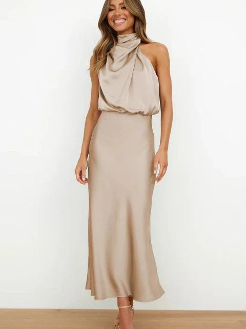 Mila elegant cocktail dress, a women's formal party gown. Ideal for special evening occasions.