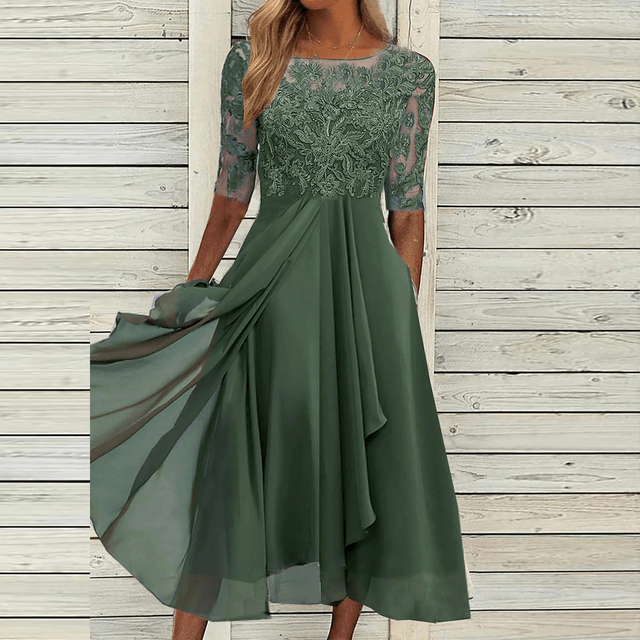 Chic women's sleeveless midi summer dress for effortless style. Elegant & comfortable, perfect for casual or party wear.