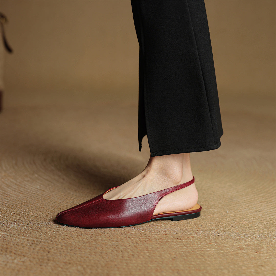 Elegant women's slingback flats for all-day comfort. Stylish everyday footwear for fashion.