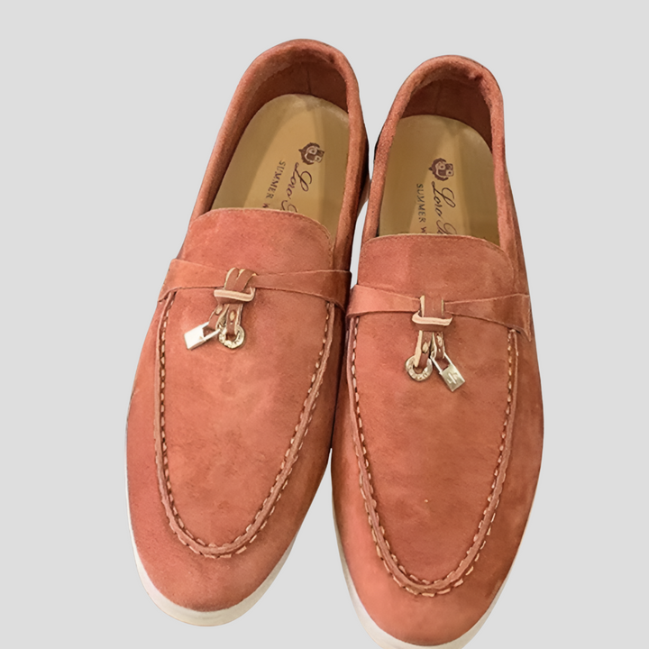 Comfortable women's slip-on loafers with stylish tassels, designed for all-day wear and effortless chic fashion.