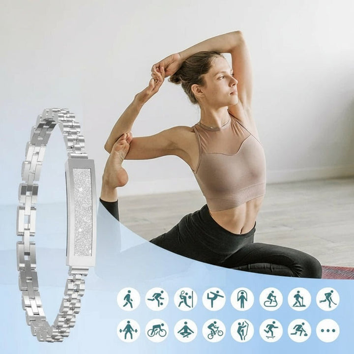 Bluetooth smart bracelet for women, delivering notifications, health tracking, and elegant design on your wrist.