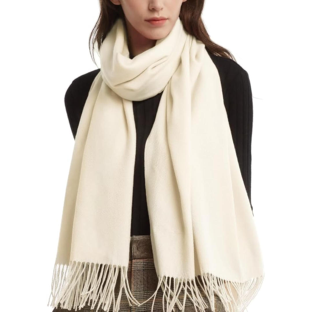 Soft pashmina scarf for women, designed with a cashmere feel for ultimate comfort and warmth.