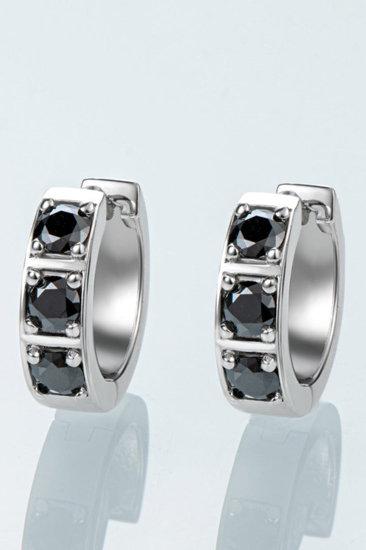 Elegant women's sparkling crystal hoop earrings, perfect fashion accessory for her.