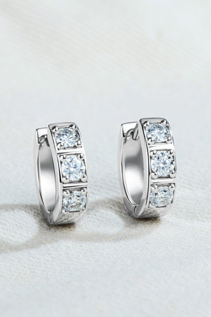 Sophisticated crystal hoop earrings for women, adding an elegant touch to any fashion ensemble.