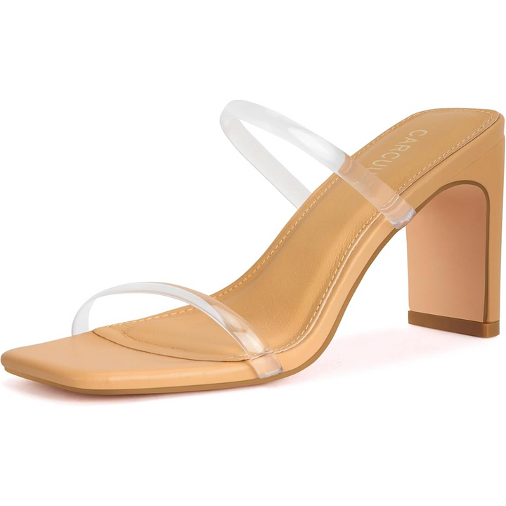 Eline elegant square toe block heel sandals for women, ideal for various occasions