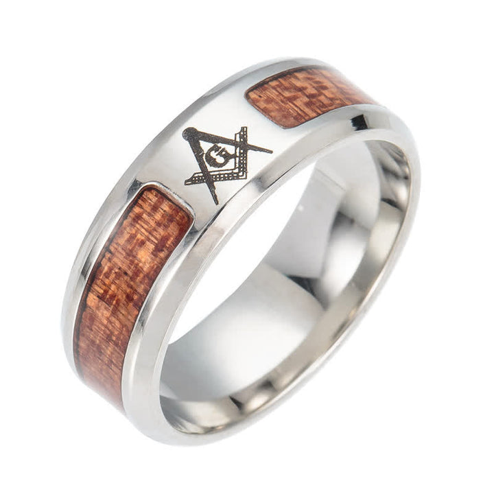 Women's stainless steel ring featuring various spiritual symbols: Tree of Life, Cross. Elegant, durable jewelry.