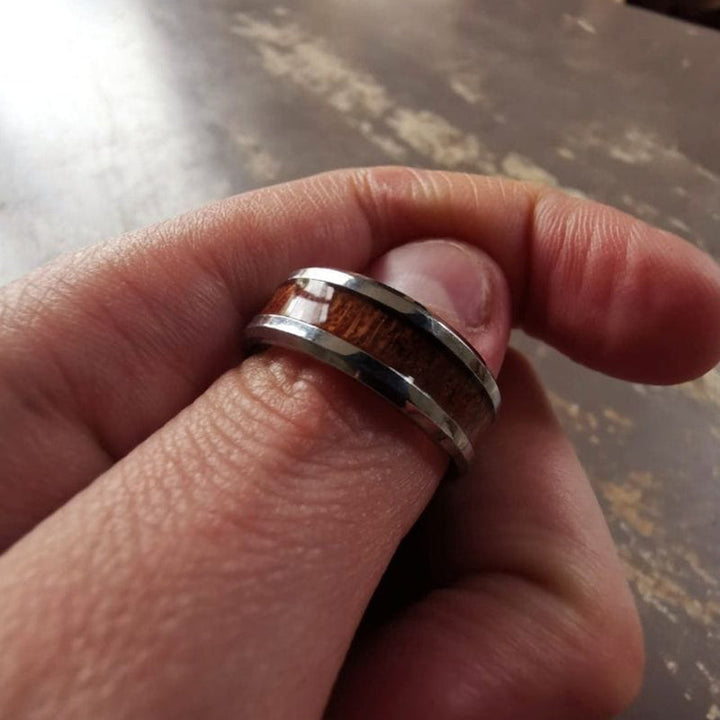 Women's stainless steel Cross symbol ring, spiritual and elegant statement jewelry. A durable gift for her.