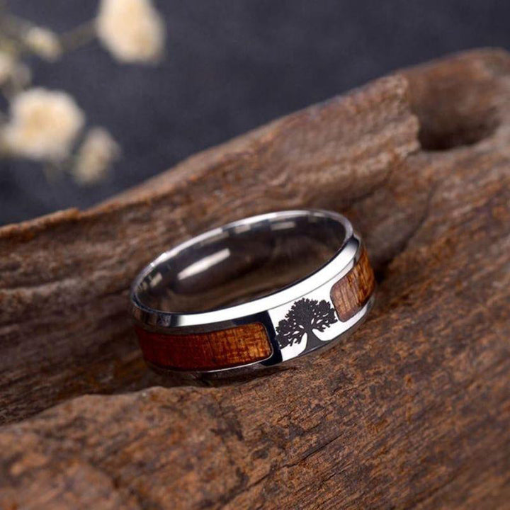 Sleek women's stainless steel Freemasonry symbol ring. Unique, durable spiritual statement jewelry for her.