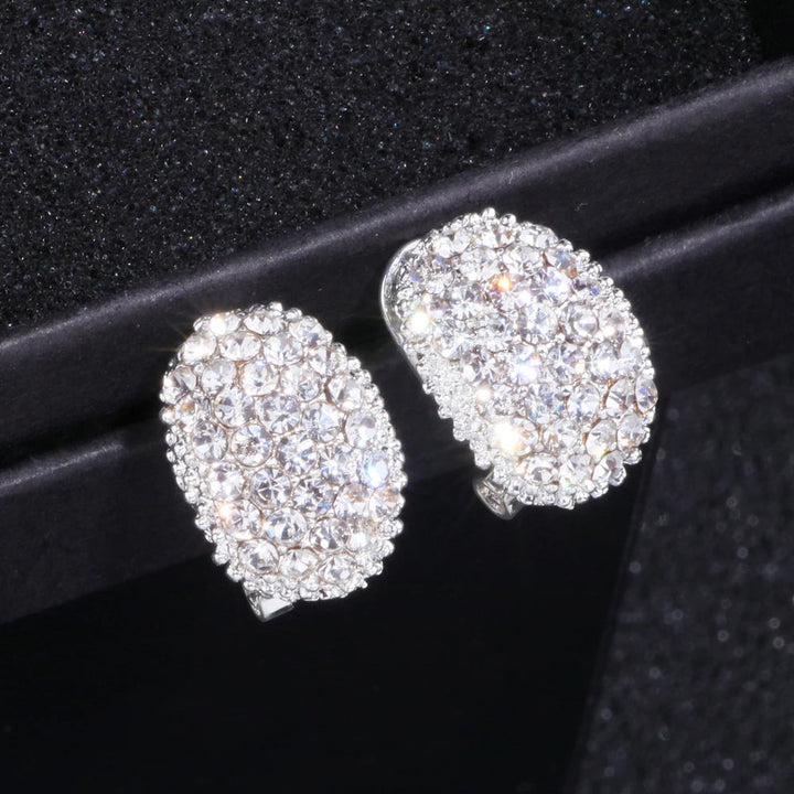 Romantic women's drop earrings, crafted from sterling silver with sparkling zircon. Perfect for special occasions & gifts.