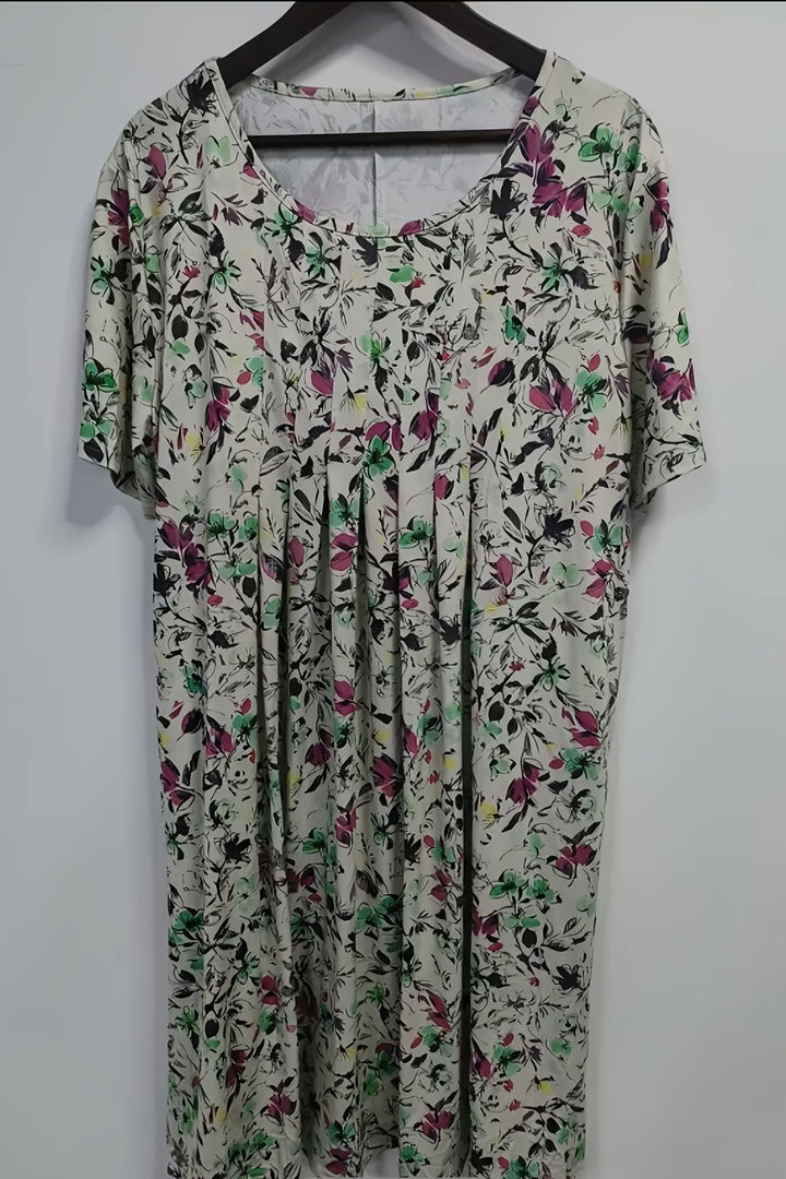 Fashionable women's elegant midi dress. Structured A-line for a polished look, perfect as formal or party wear.