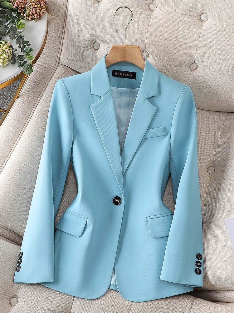 Elegant Women's Tailored Blazer from Carmen Collection. Perfect for business attire & professional style.
