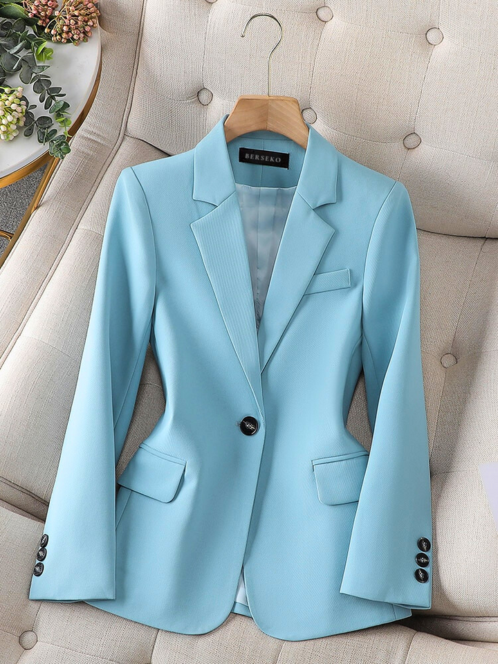 Elegant Women's Tailored Blazer from Carmen Collection. Perfect for business attire & professional style.