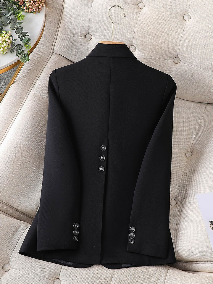 Sophisticated Women's Elegant Tailored Blazer by Carmen. Ideal for professional style & formal wear.
