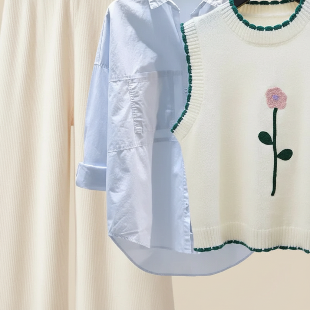 Women's Jana three-piece loungewear set with cardigan, offering cozy fashion and elegance.