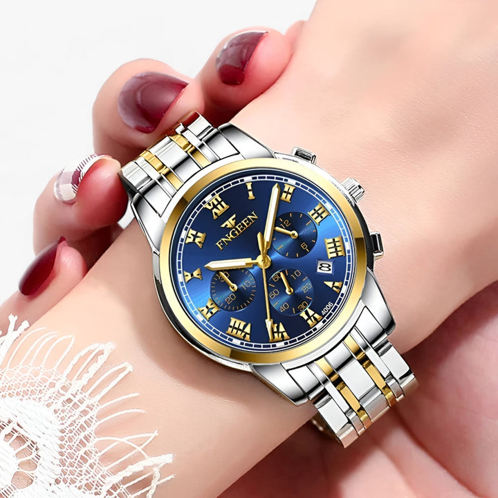 Elegant women's titanium watch featuring a classic design, perfect for sophisticated style.