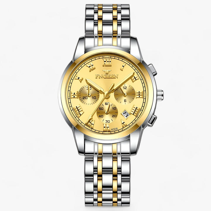Durable women's titanium watch, water-resistant with precise quartz movement, ideal for daily wear.