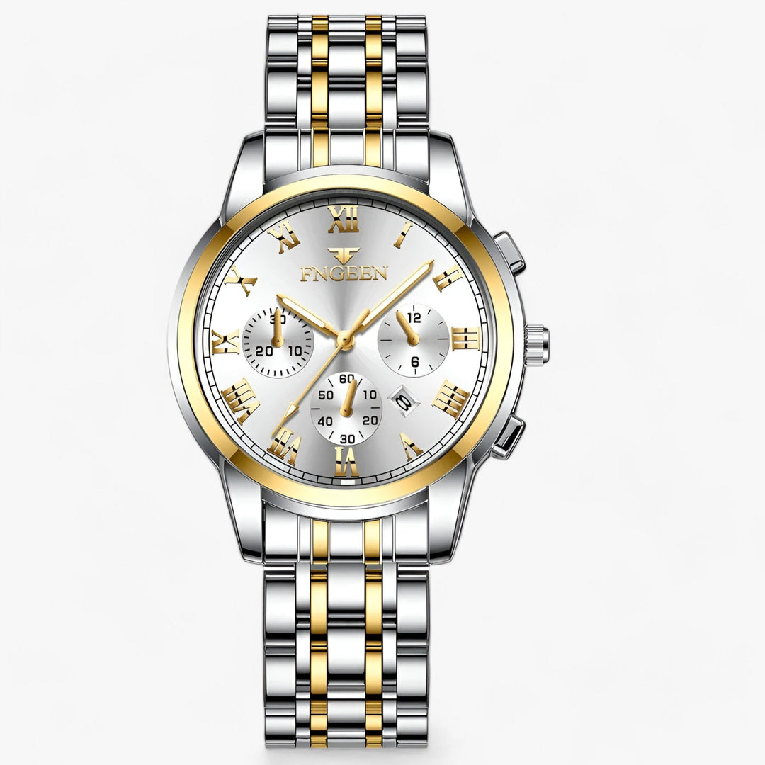 Stylish women's titanium watch, a durable and water-resistant accessory with a classic appeal.