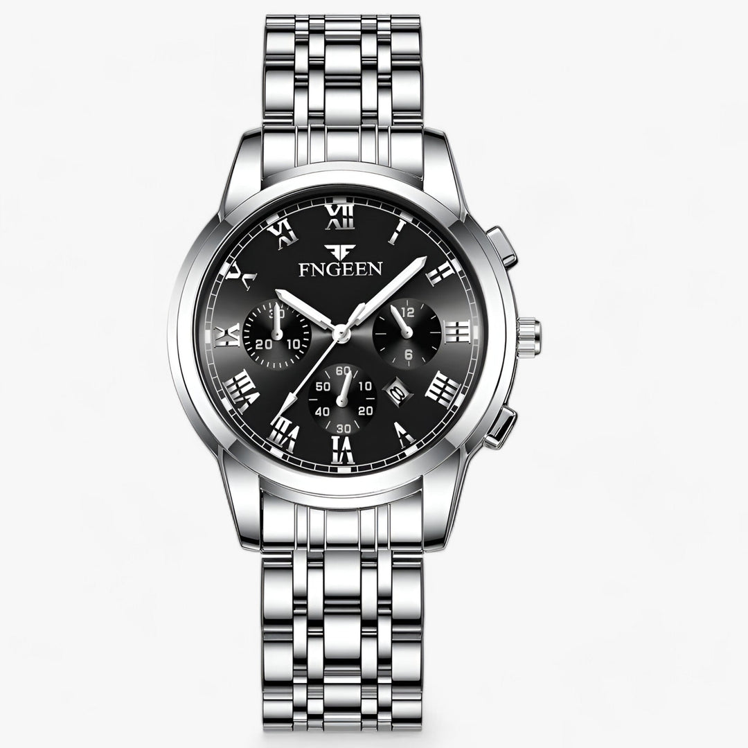 Modern women's titanium watch, durable, water-resistant, and elegant for active lifestyles.