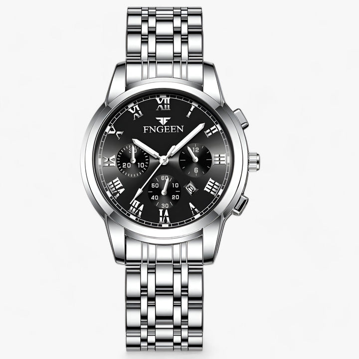 Modern women's titanium watch, durable, water-resistant, and elegant for active lifestyles.