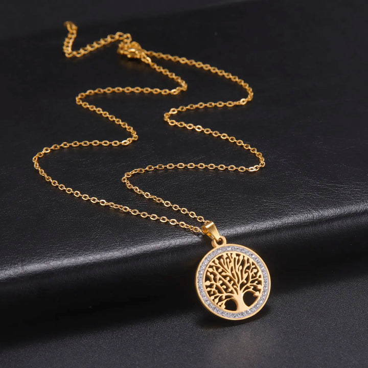 Meaningful Tree of Life pendant, a perfect gift for her, this elegant sterling silver necklace symbolizes strength.