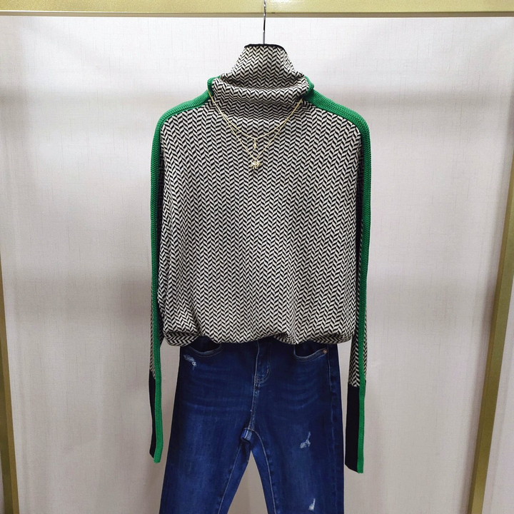 Sophisticated women's turtleneck sweater. Cozy & comfortable knitwear, an elegant versatile top for winter fashion.