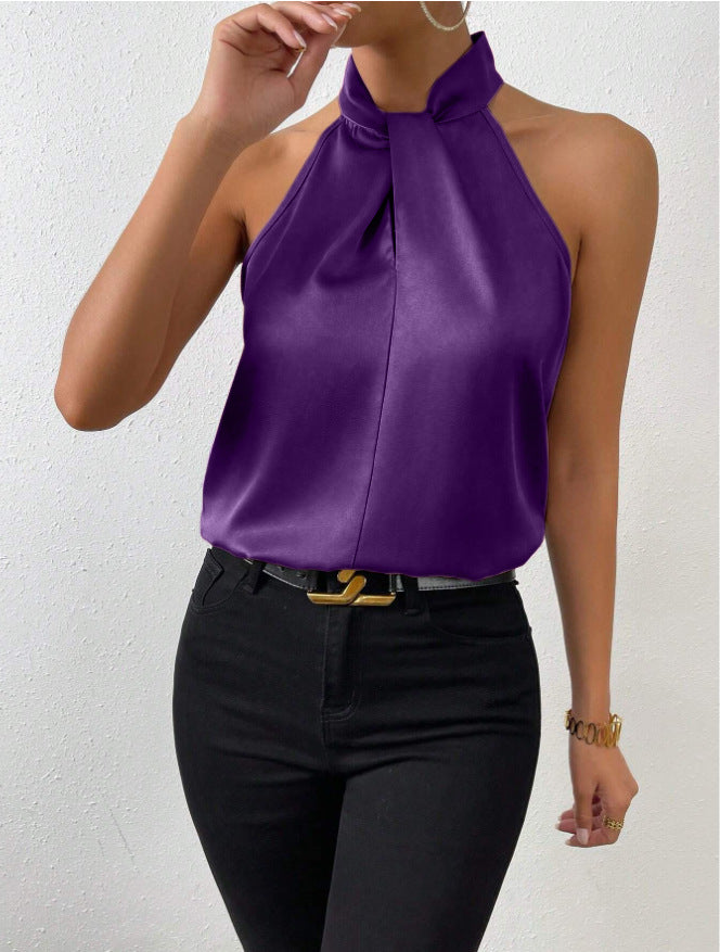 Casual fashion twist knot top, comfortable long sleeve design for women.