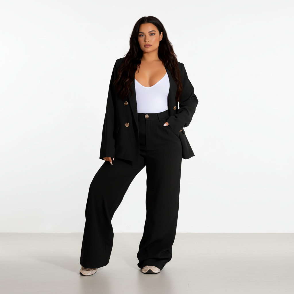 Professional women's two-piece suit, an elegant business outfit for workwear fashion