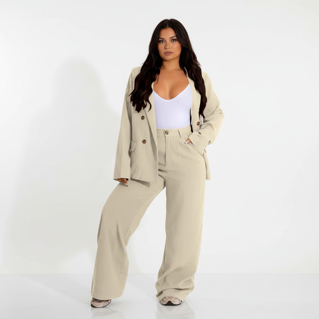 Amelie elegant two-piece suit, a timeless women's fashion choice for business settings