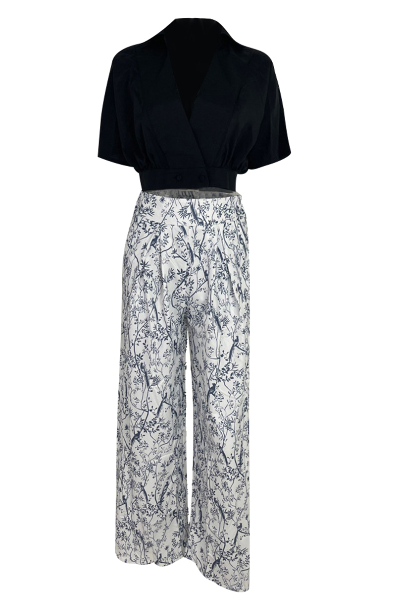Versatile women's elegant floral maxi skirt set with a crop top, great for summer, casual or chic events.