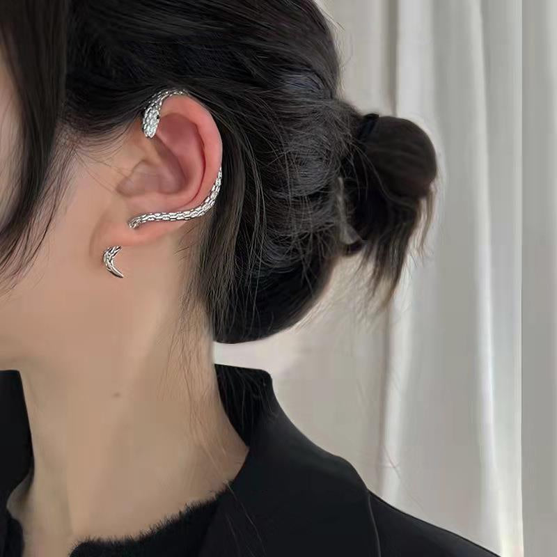 Classic women's clip-on earrings, vintage style. Elegant, comfortable jewelry for non-pierced ears, sterling silver.