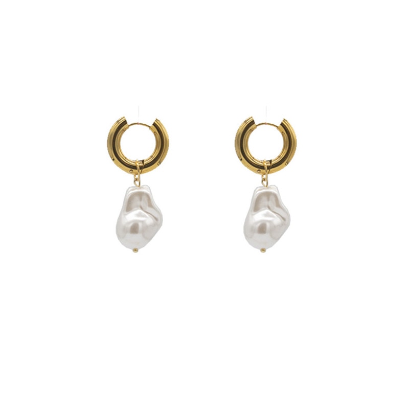 Beautiful women's vintage pearl drop earrings, perfect elegant retro chic jewelry for a stylish statement.