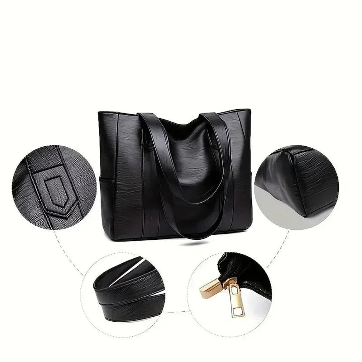 Elegant women's vintage tote bag, classic shoulder handbag for a chic & timeless fashion statement.